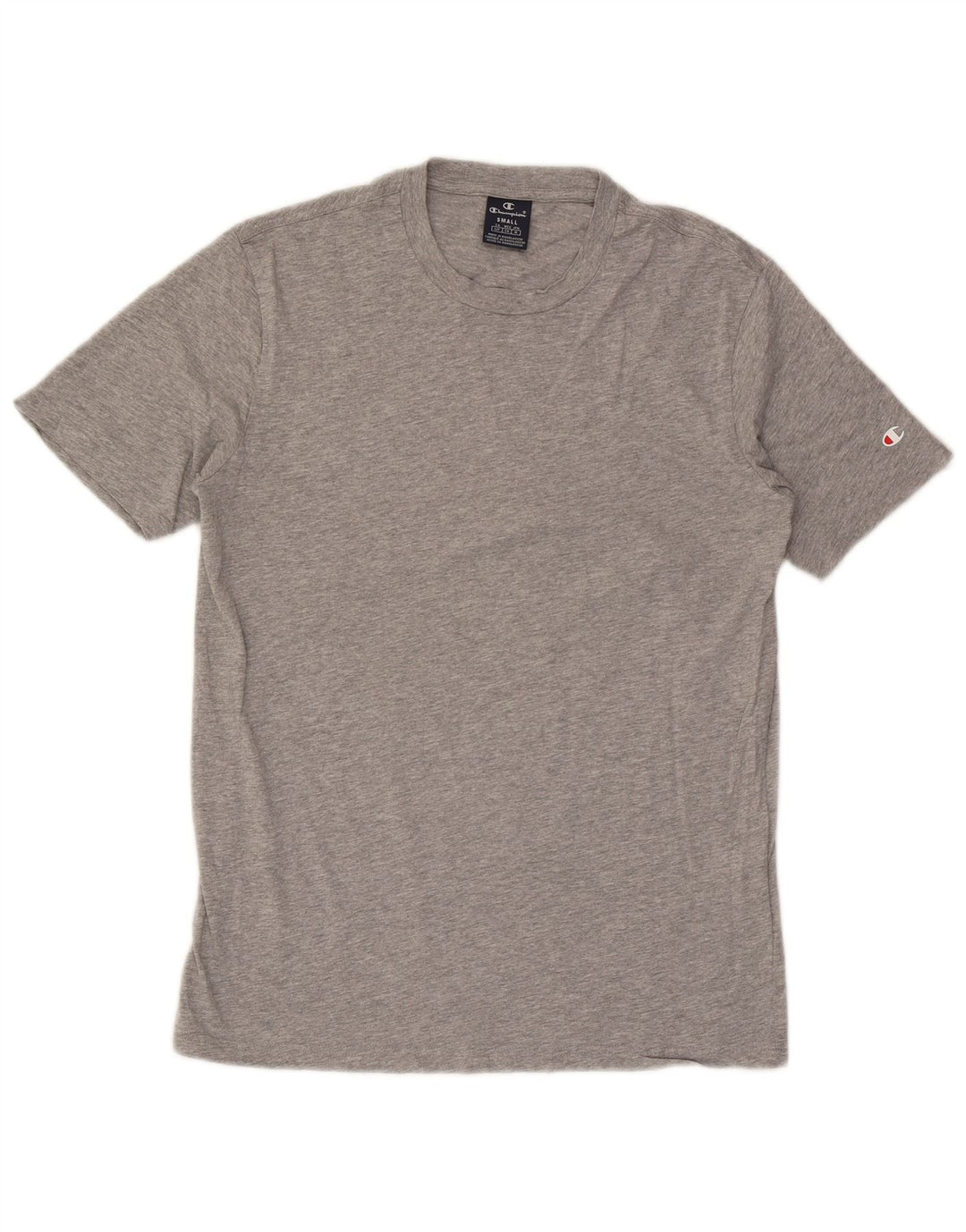 T-shirt da uomo Champion Top piccola in cotone grigio
