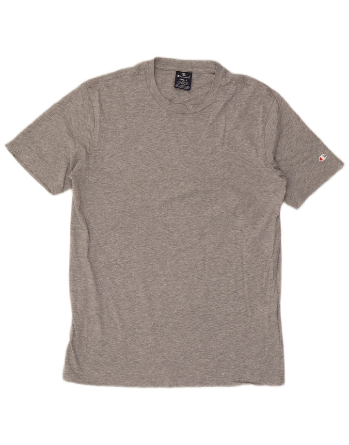 T-shirt da uomo Champion Top piccola in cotone grigio