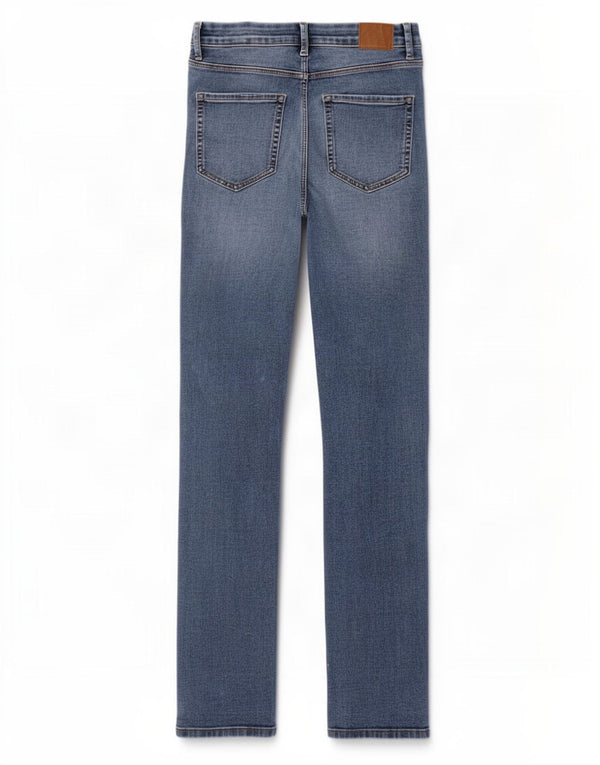 Jeans dritti Marks & Spencer da donna Sienna UK 12 medio W30 L31 blu