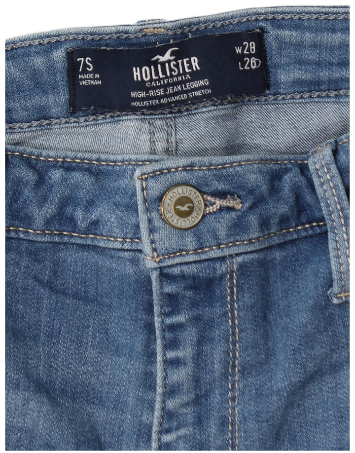 HOLLISTER Womens Distressed Jegging Jeans US 7 Medium W28 L26 Blue