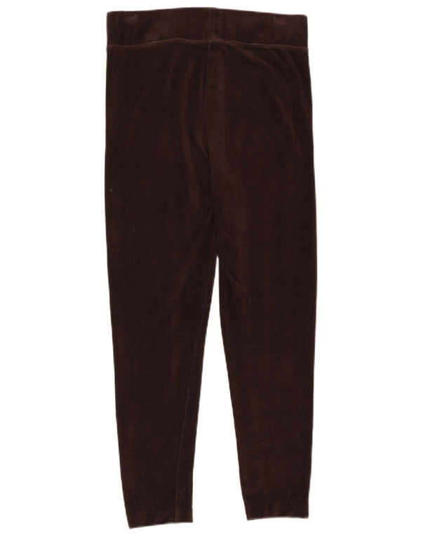Leggings in velluto a coste corto Marks & Spencer da donna UK 12 Cotone marrone medio