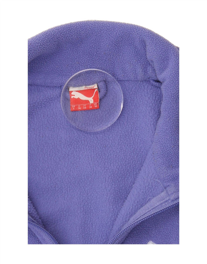 PUMA Womens Fleece Jacket UK 10 Small Purple Vintage Puma and Second-Hand Puma from Messina Hembry 