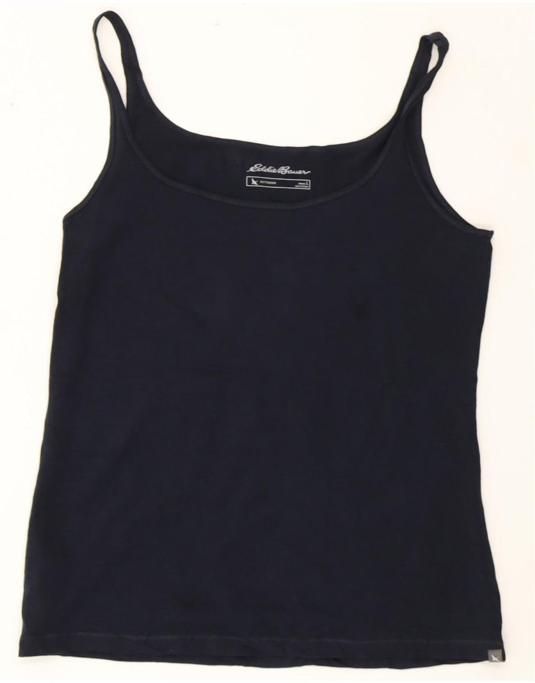 Canotta da esterno da donna EDDIE BAUER UK 14 grande cotone blu navy