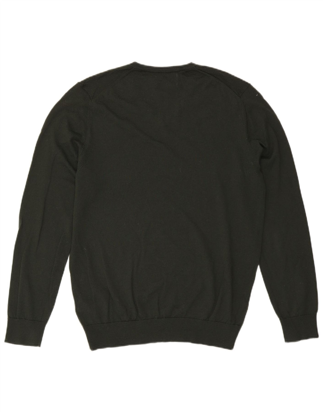 Marks & Spencer Maglione da uomo con scollo a V grande lana kaki