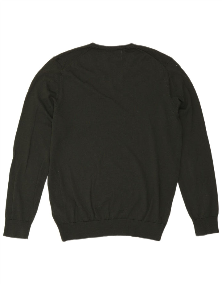 Marks & Spencer Maglione da uomo con scollo a V grande lana kaki