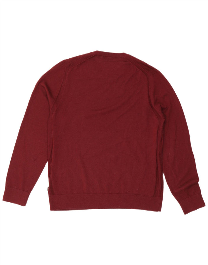 MICHAEL KORS Maglione da uomo girocollo grande lana bordeaux
