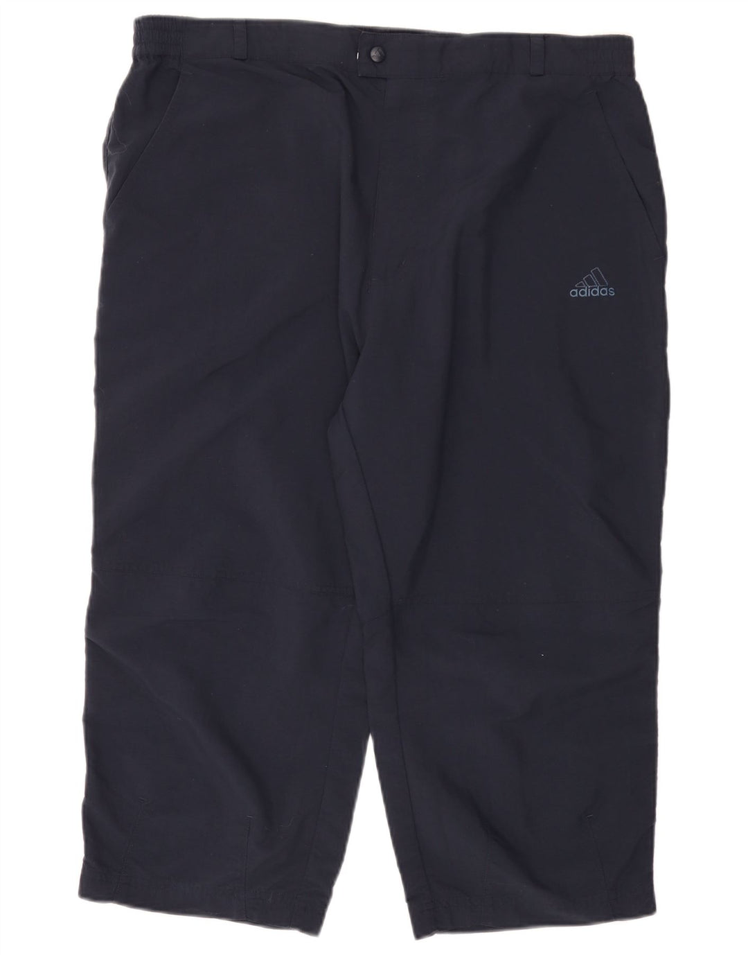 Pantaloni capri dritti da uomo ADIDAS W40 L21 blu navy in poliammide