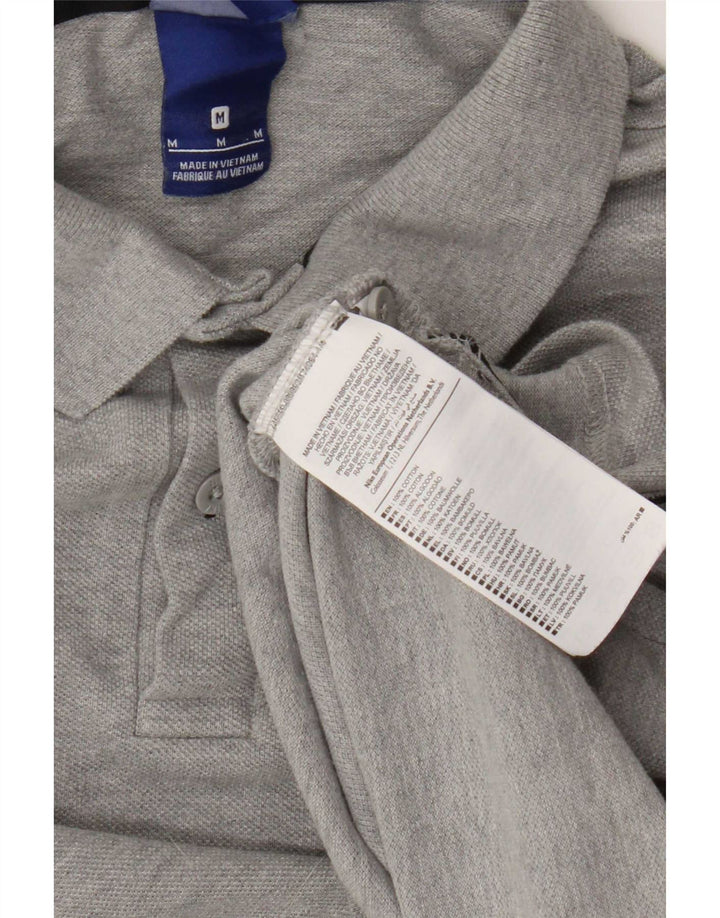 Polo Nike da uomo in cotone grigio medio