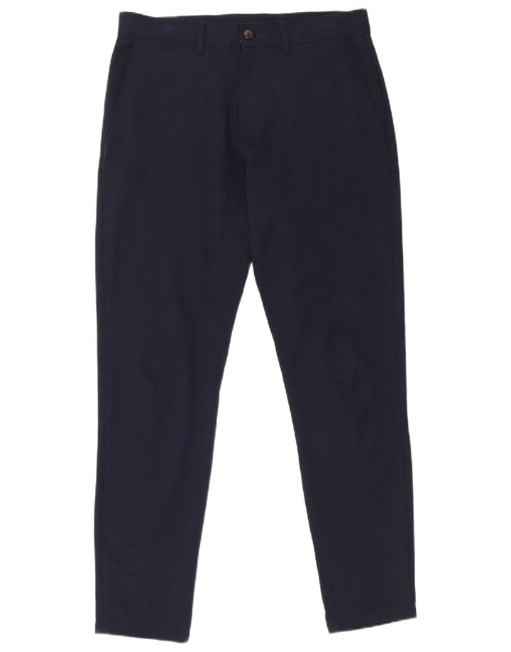 Pantaloni chino slim da uomo Zara EU 40 medio W31 L29 blu navy