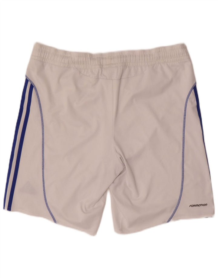 Pantaloncini sportivi Adidas Clima 365 da uomo in poliestere bianco medio