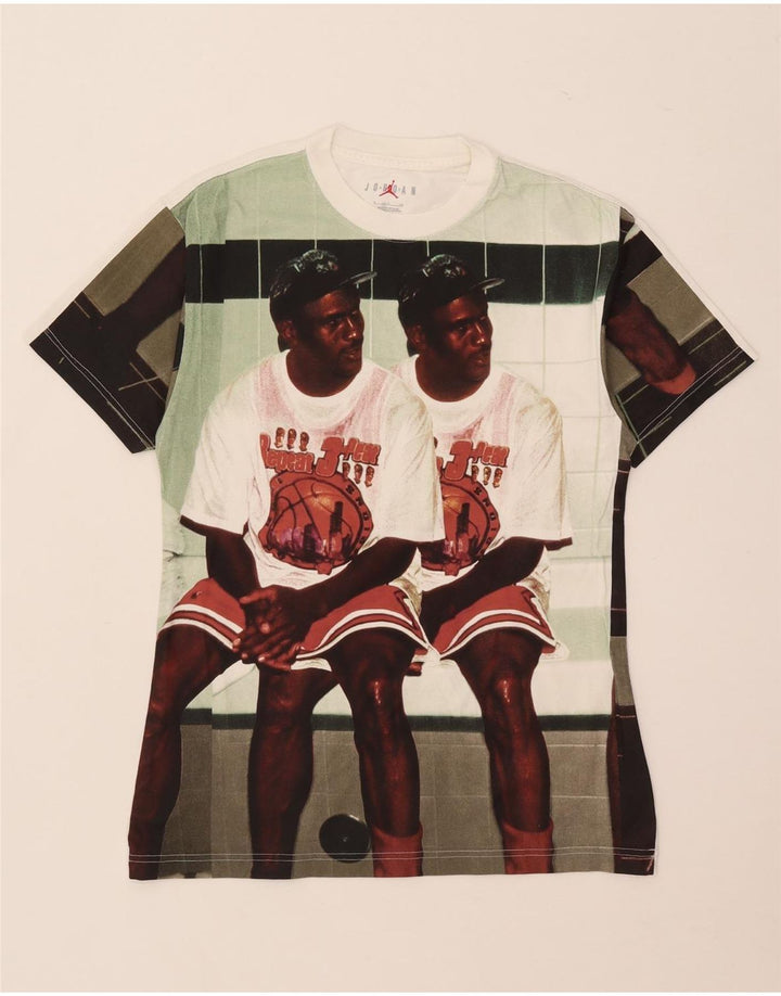 T-shirt grafica Jordan da uomo Michael Jordan, piccola, bianca