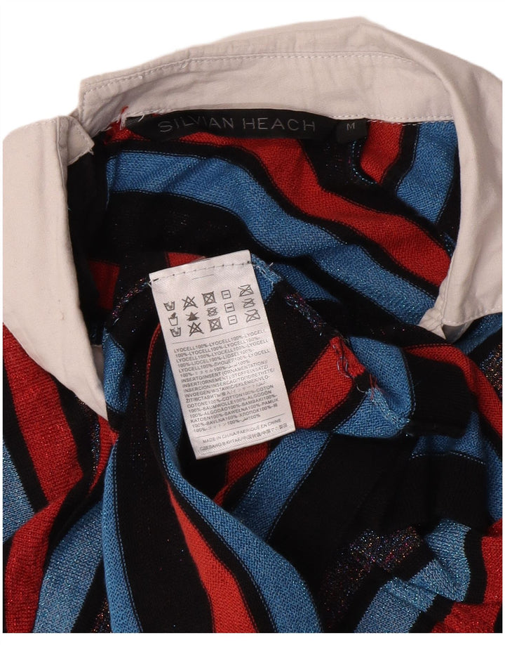 Canotta da donna Silvian Heach UK 12 media a righe multicolore