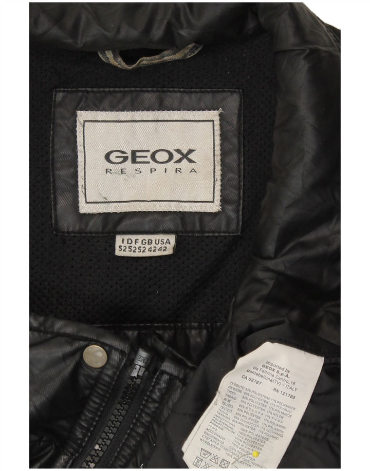 Giubbotto bomber Geox da uomo Respira UK 42 XL poliestere nero