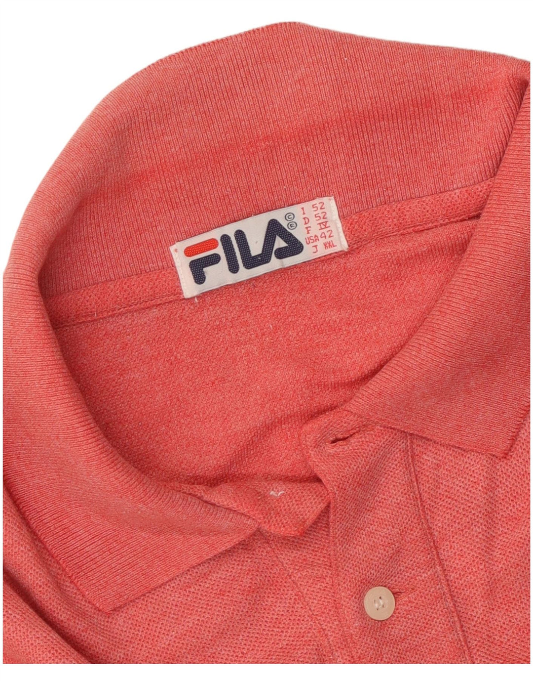 Polo da uomo FILA IT 52 Large rossa screziata