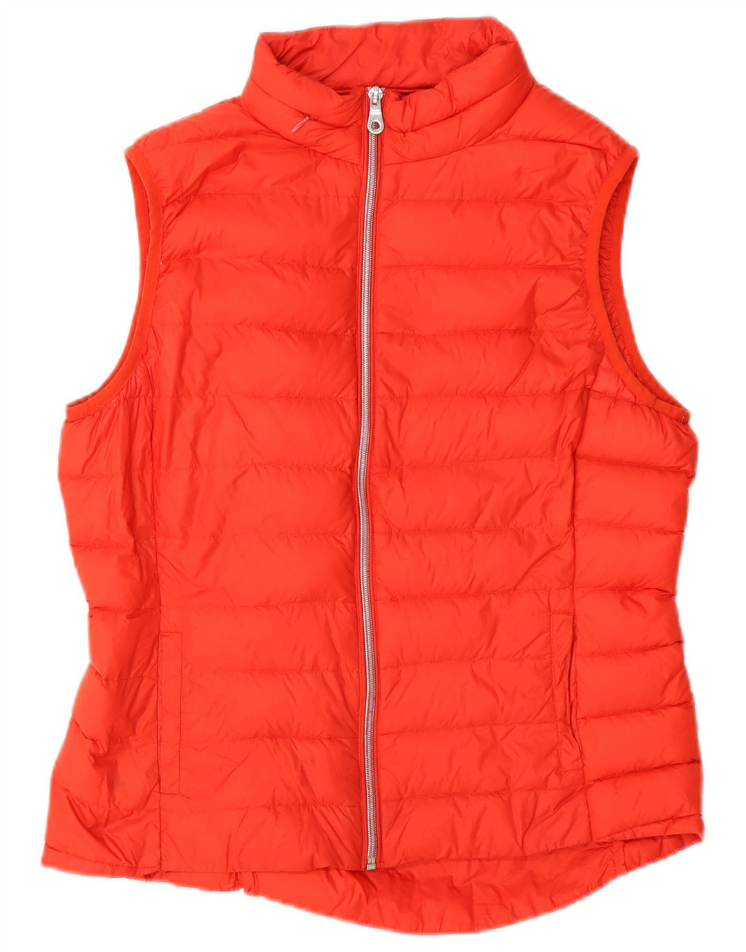 Gilet imbottito con cappuccio da donna Marks & Spencer UK 12 rosso medio in poliammide