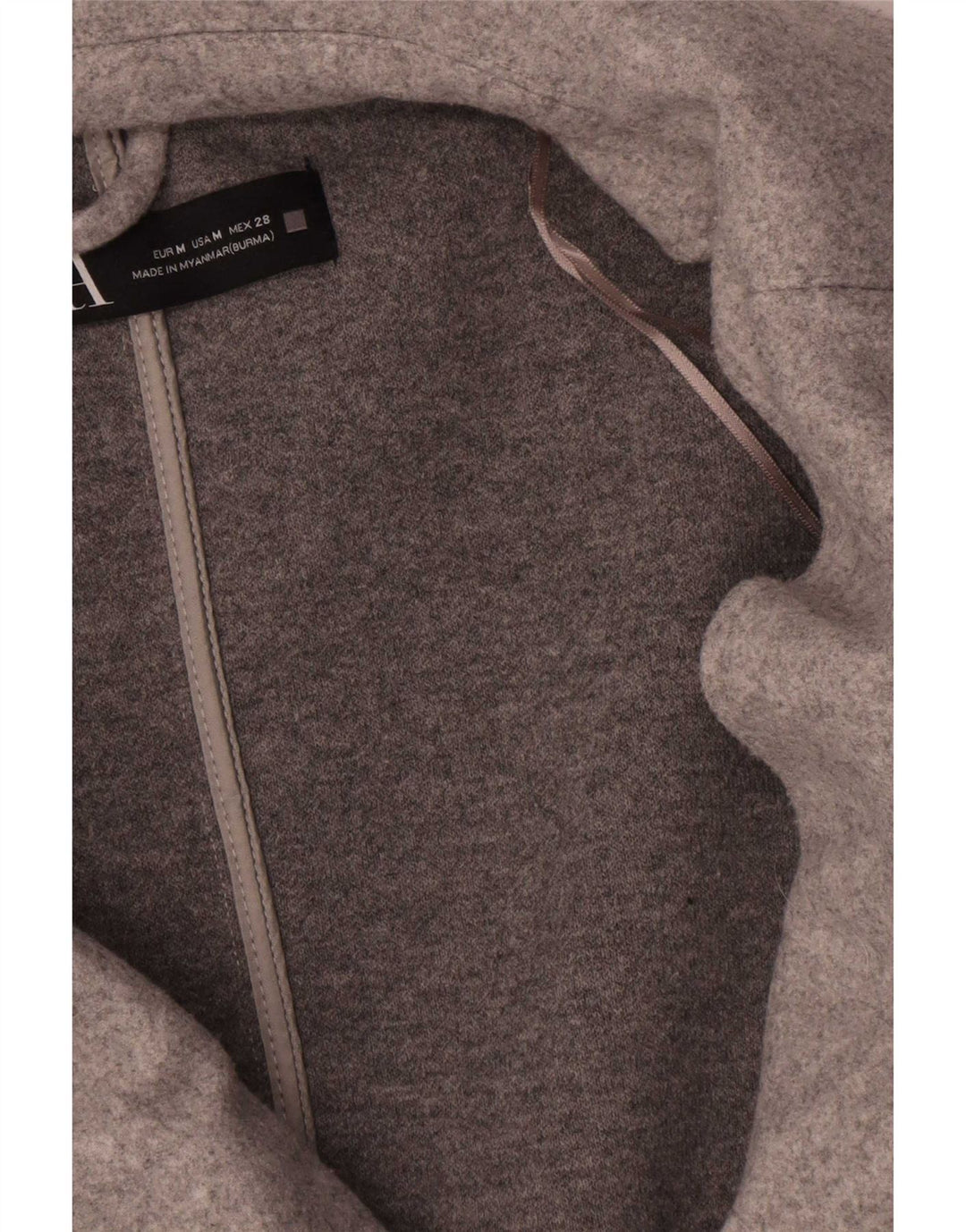 Giacca blazer da donna Zara UK 14 Poliestere grigio medio