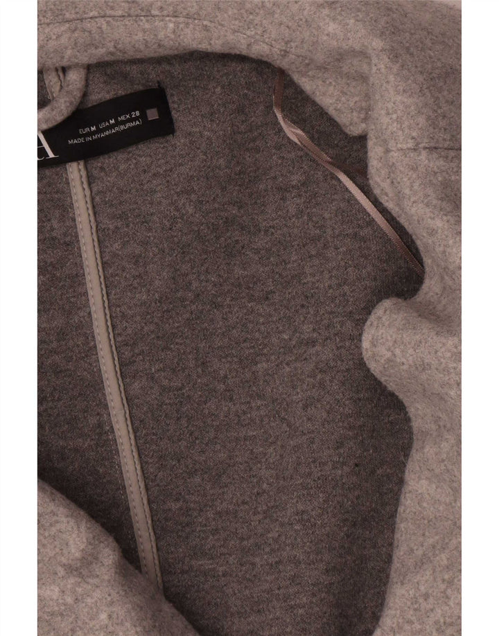 Giacca blazer da donna Zara UK 14 Poliestere grigio medio