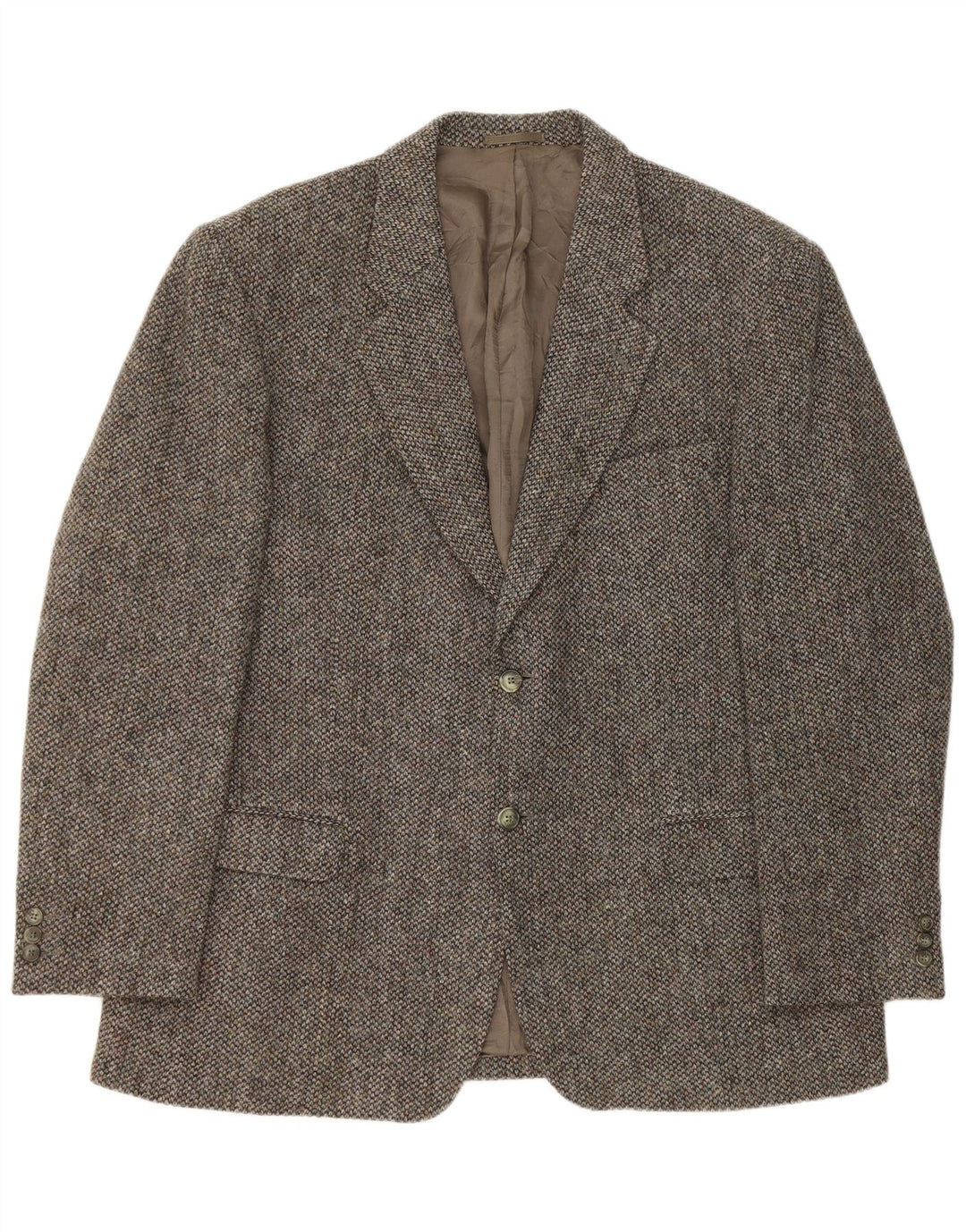 Giacca blazer da uomo Harris Tweed UK 44 2XL Lana nuova grigia
