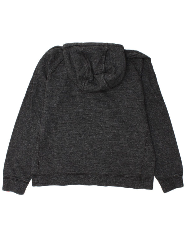 Maglione con cappuccio oversize con zip e collo NIKE da donna UK 14 Grigio medio chiazzato