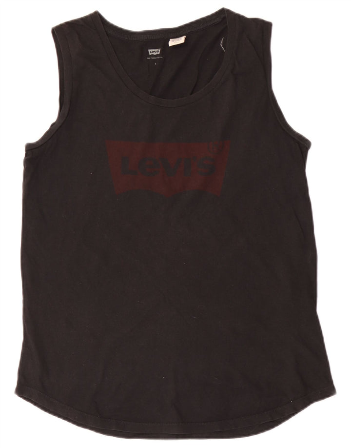 Gilet grafico da donna Levi's Top UK 10 piccolo cotone nero