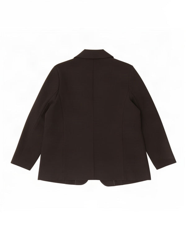Marks & Spencer Womens Blazer Jacket UK 20 2XL Black Polyester