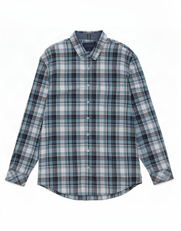Camicia Joules da uomo vestibilità classica XL in cotone a quadri blu