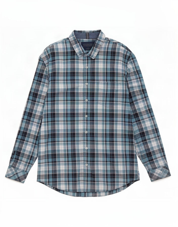 Camicia Joules da uomo vestibilità classica XL in cotone a quadri blu