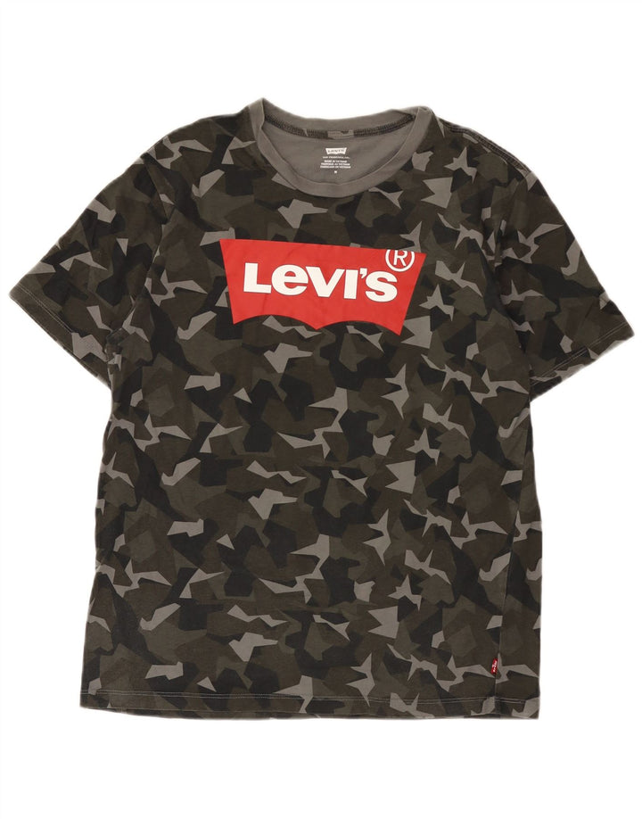 T-shirt grafica da uomo Levi's Top medio kaki mimetico