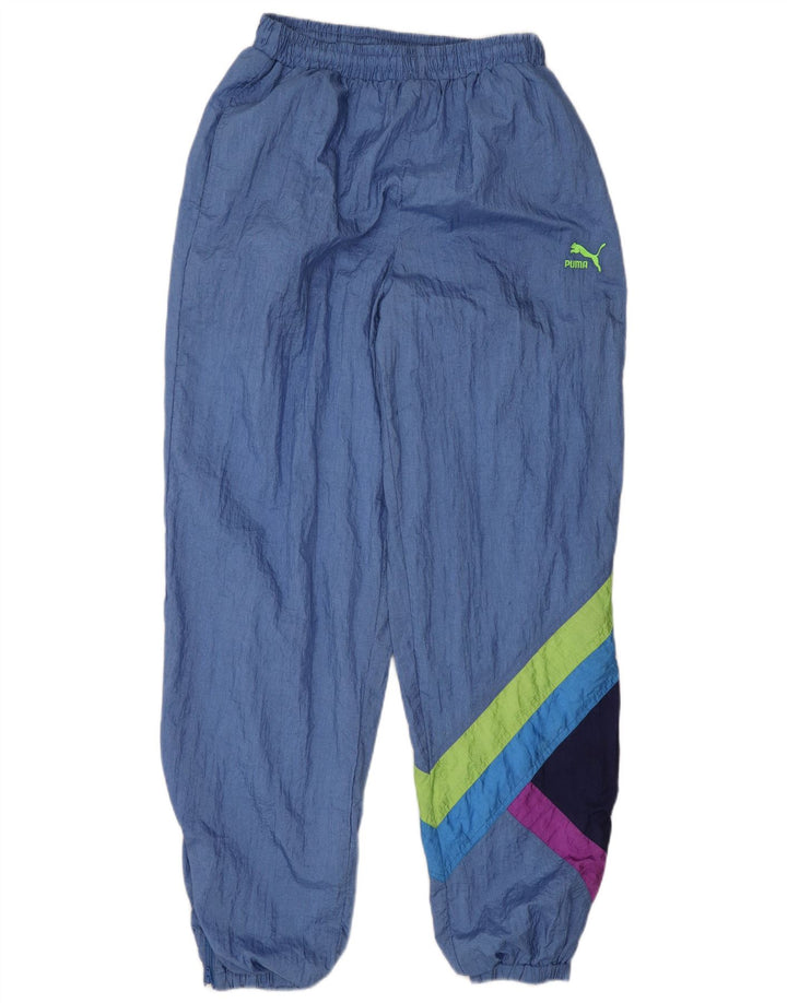 Pantaloni da tuta da uomo Puma Joggers Blu medio Colourblock in poliammide