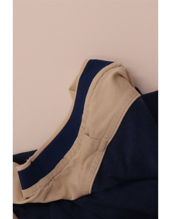 CHAMPION Mens T-Shirt Top Medium Navy Blue Colourblock