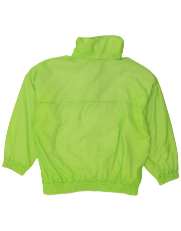 Giacca da ginnastica autentica da uomo con giacca anorak UK 38 Poliammide verde medio
