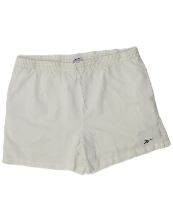 Pantaloncini sportivi Reebok da uomo XL bianchi