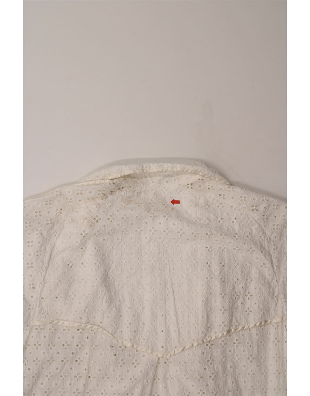 VINTAGE Womens Short Sleeve Cardigan Top UK 16 Large White Vintage Vintage and Second-Hand Vintage from Messina Hembry 