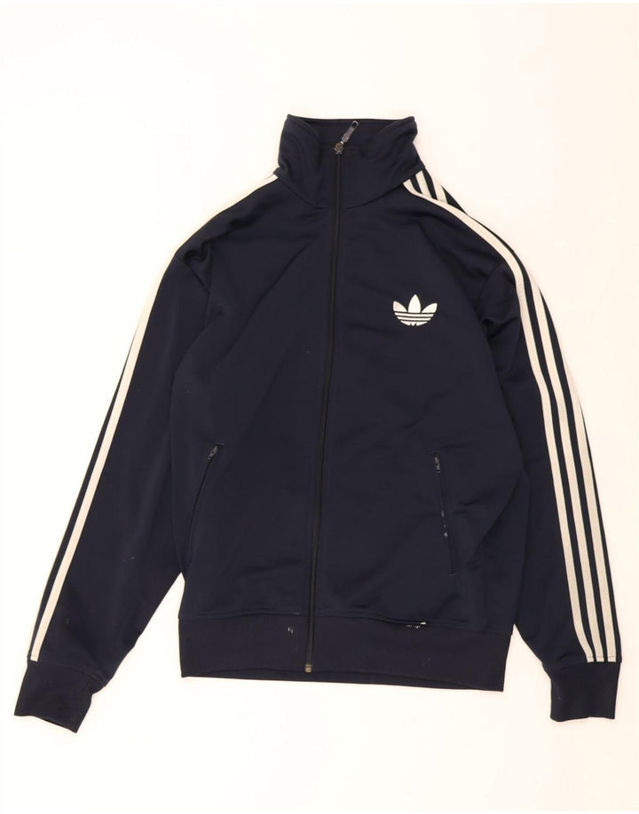 Giacca da tuta da uomo ADIDAS media poliestere blu navy