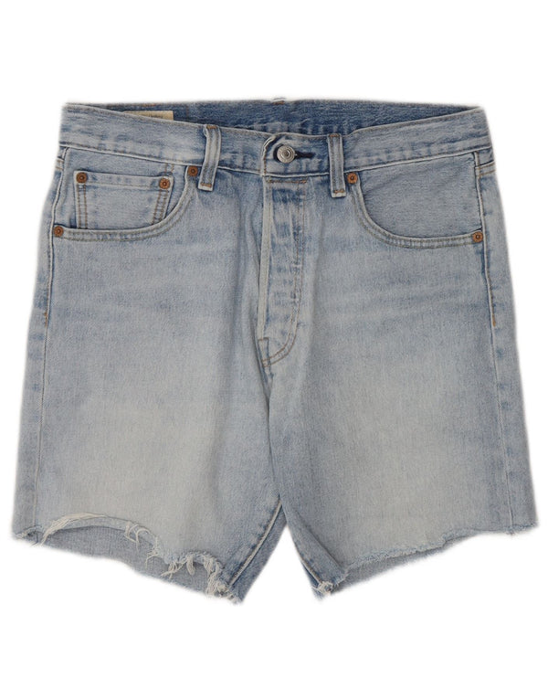 Pantaloncini di jeans Levi's 501 da uomo W31 in cotone blu medio