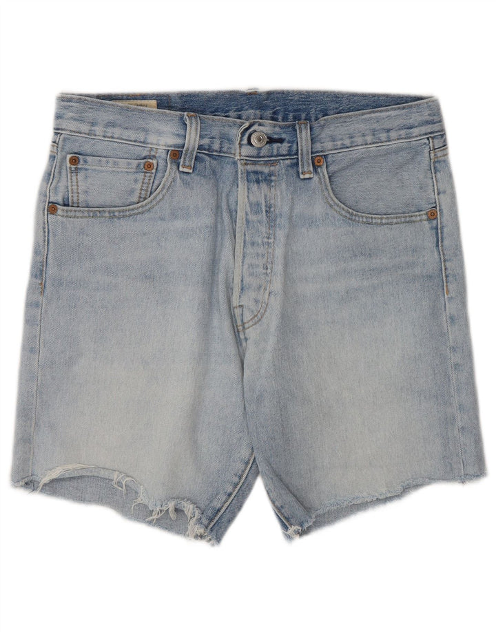 Pantaloncini di jeans Levi's 501 da uomo W31 in cotone blu medio