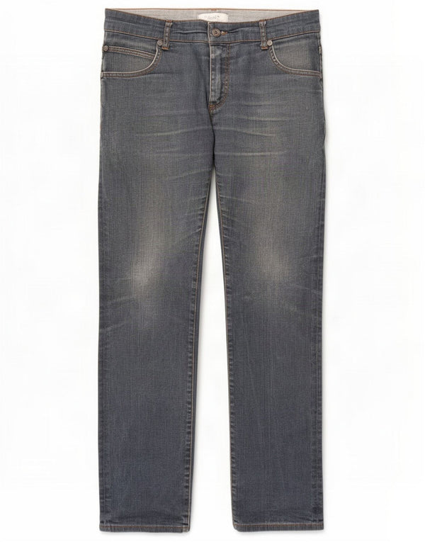 Zara Jeans dritti da uomo EU 42 Large W32 L34 Blu
