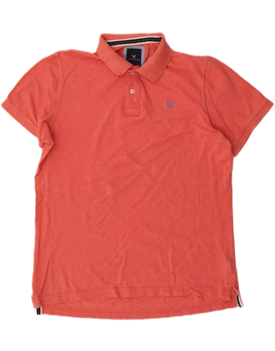 CREW CLOTHING Polo da uomo grande in cotone arancione