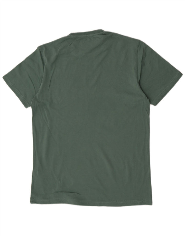 T-shirt grafica da uomo Penguin Top grande in cotone verde