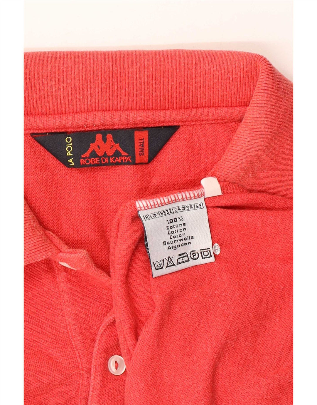 Polo Kappa Uomo Small Rossa In Cotone