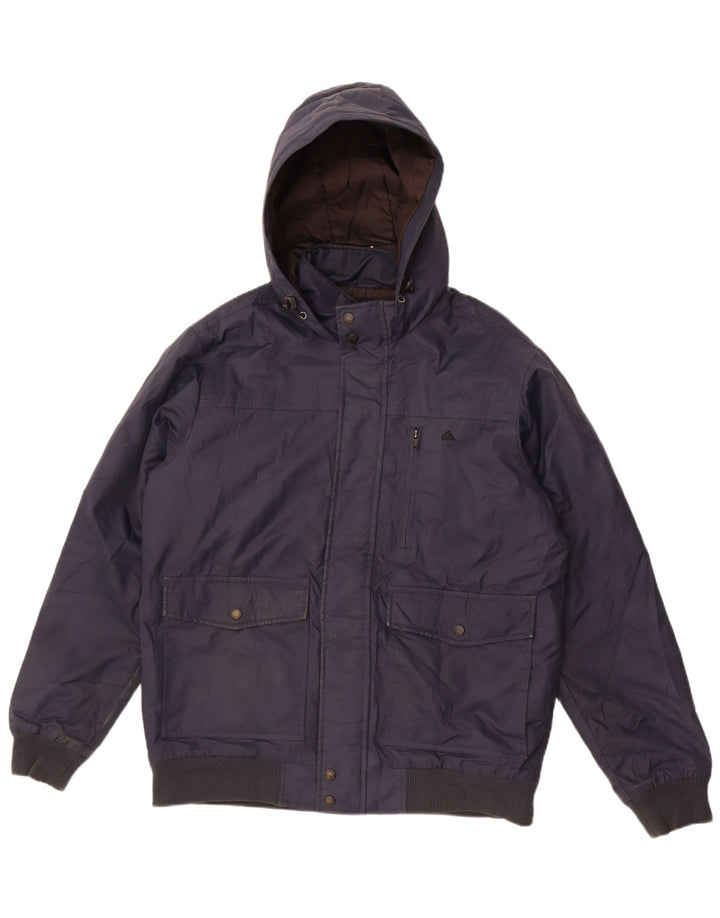 Giacca a vento bomber con cappuccio da uomo Quiksilver UK 38 medio blu navy