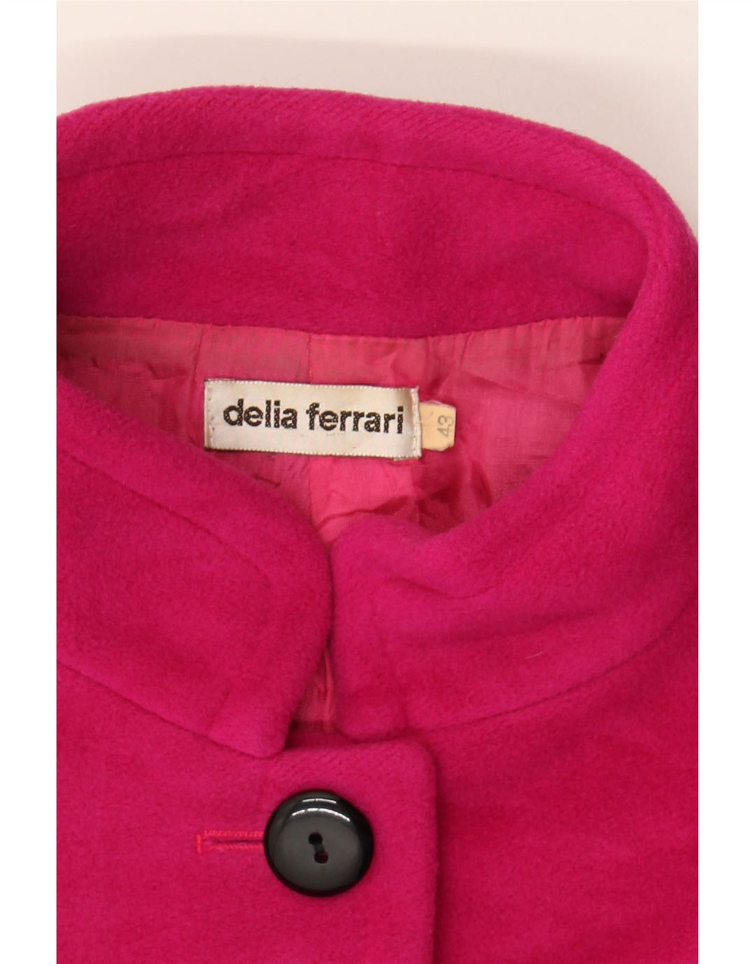 DELIA FERRARI Womens Overcoat IT 43 Medium Pink Vintage Delia Ferrari and Second-Hand Delia Ferrari from Messina Hembry 