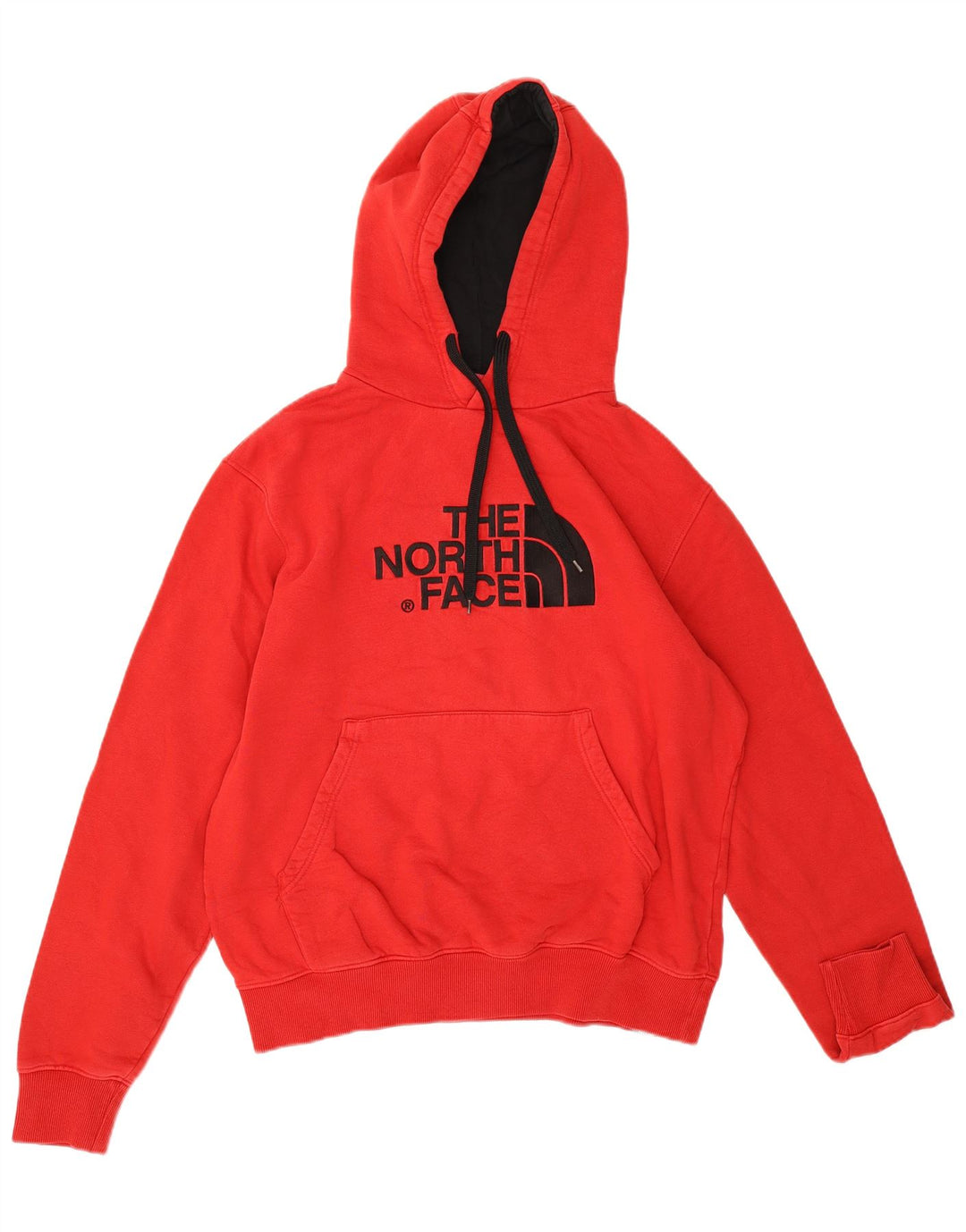 THE NORTH FACE Maglione con cappuccio grafico da uomo in cotone rosso medio