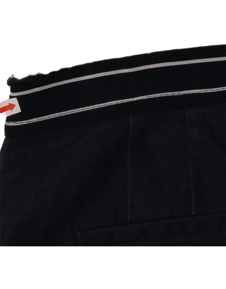 ZARA Womens Slim Chino Trousers Medium W32 L27 Navy Blue