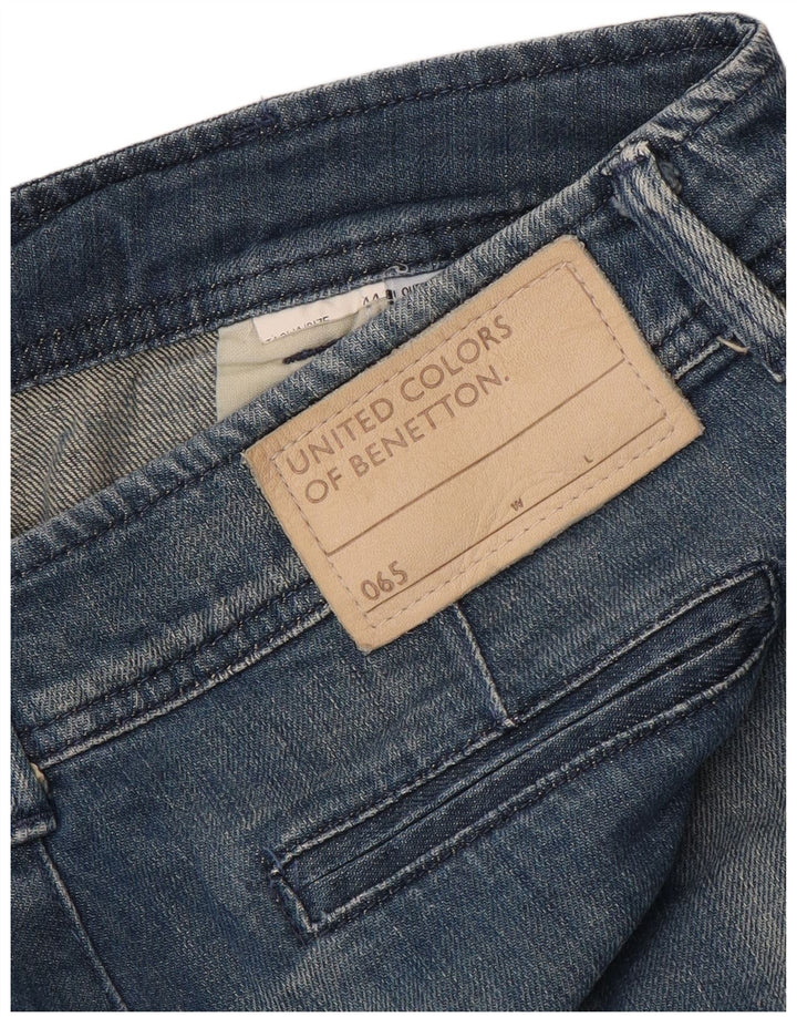 Pantaloncini di jeans da donna BENETTON IT 44 medi W32 Blu