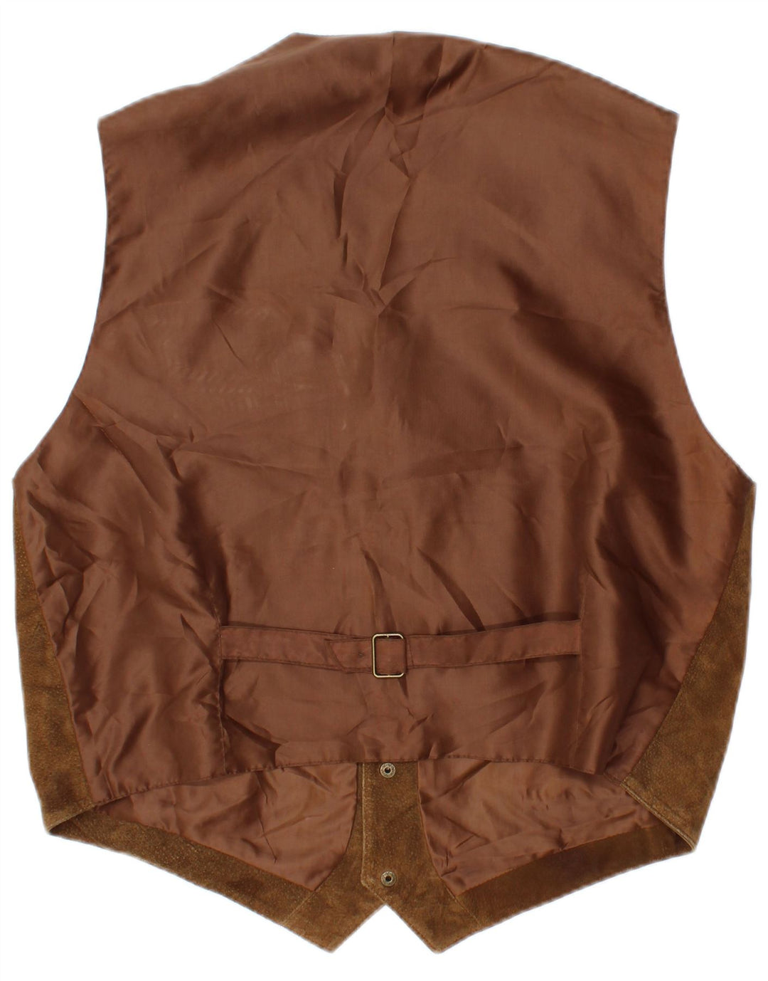 Gilet Uomo Camoscio VINTAGE IT 50 Pelle Marrone Medio
