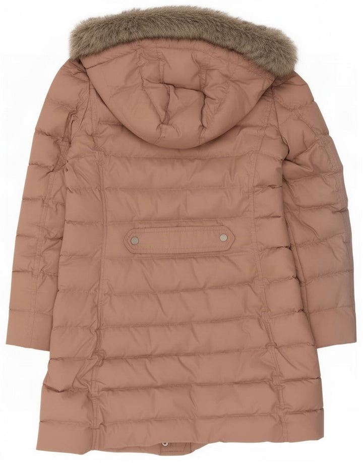 Cappotto imbottito con cappuccio da donna Tommy Hilfiger UK 14 grande poliestere rosa