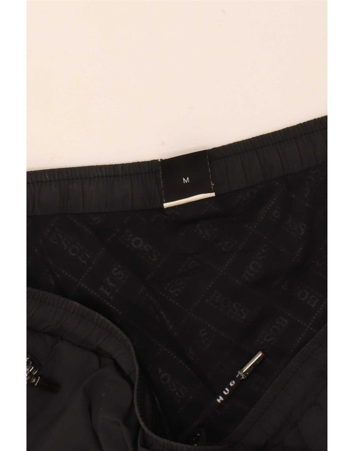 Pantaloncini da bagno da uomo Hugo Boss medi neri