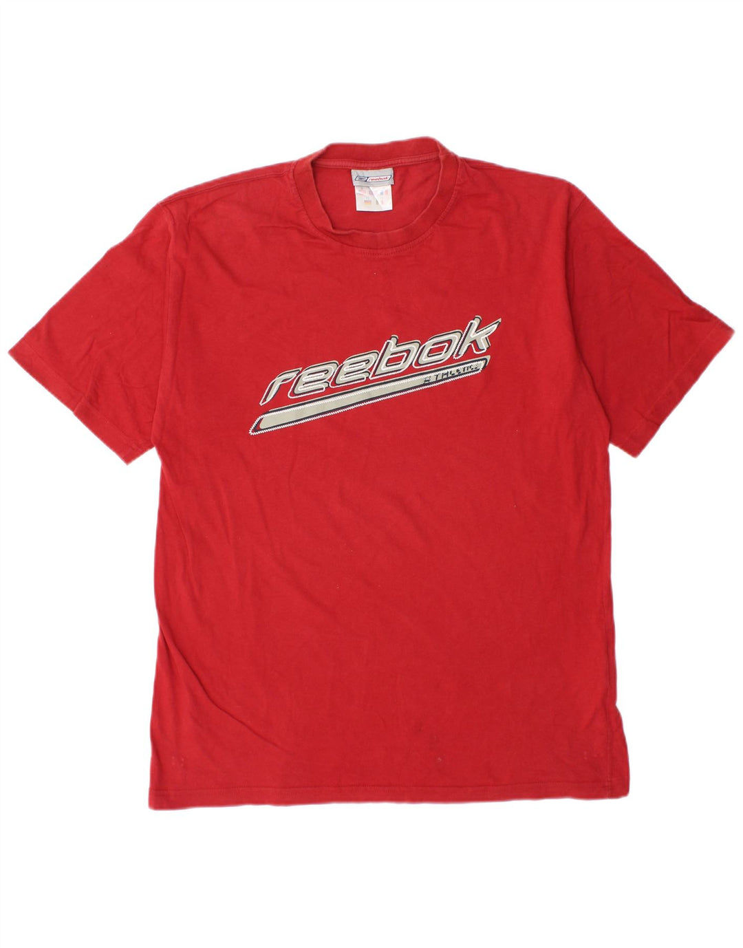 REEBOK T-shirt grafica da uomo Top piccola in cotone rosso