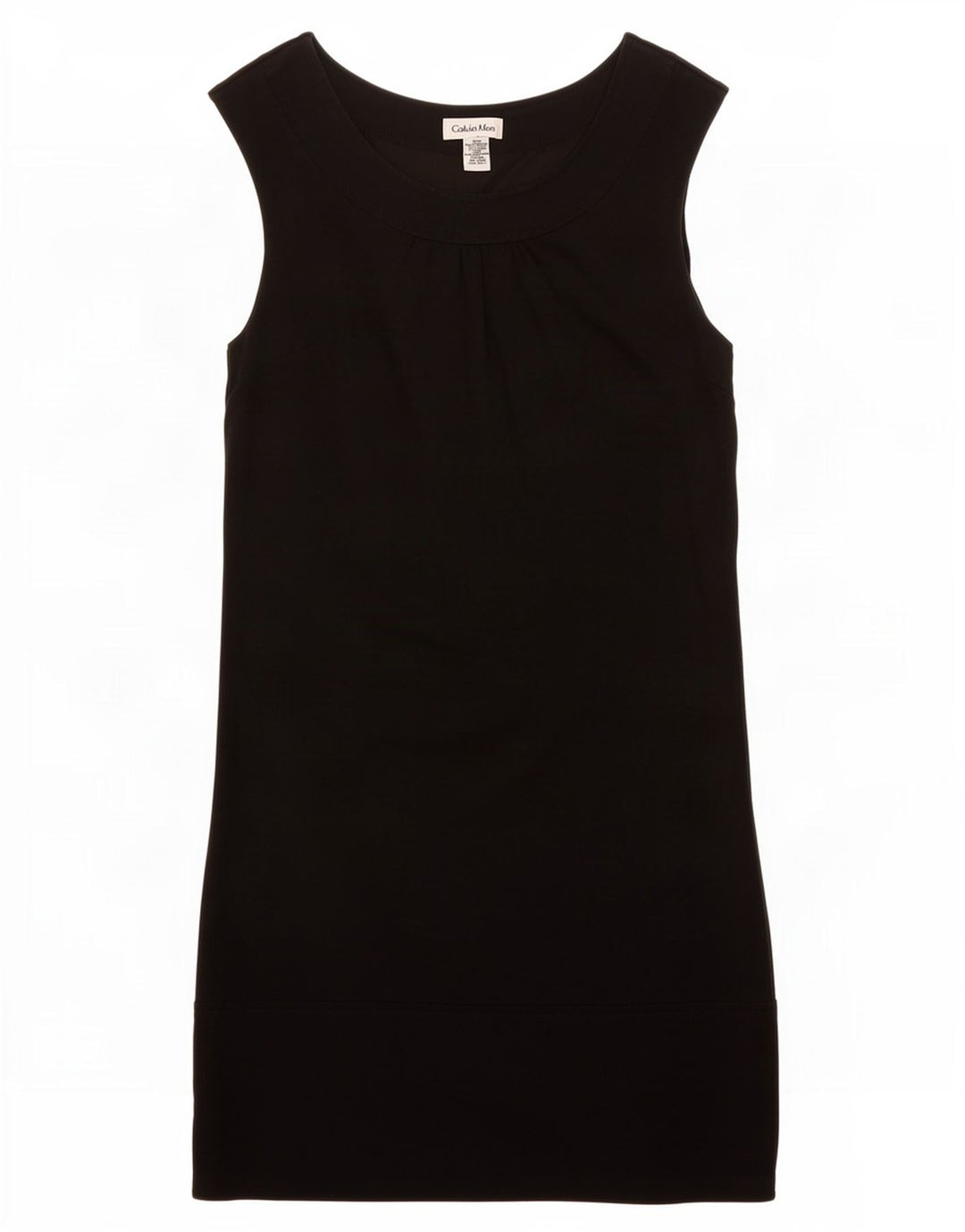 Abito tubino senza maniche da donna Calvin Klein US 6 medio poliestere nero